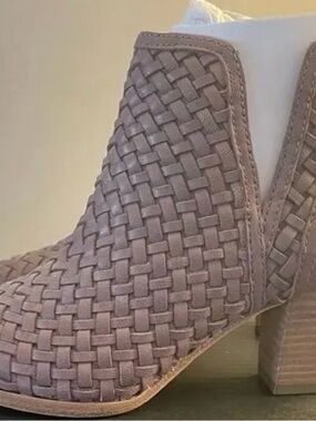 Frye Woven Ankle Bootie in Mauve